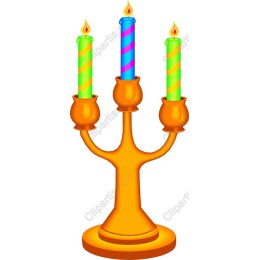 Vibrant Three-Candle Holder