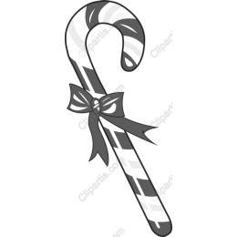 Candy Cane with Bow
