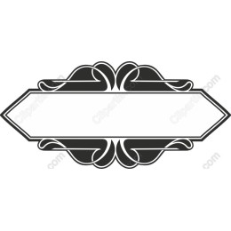 Elegant Black and White Decorative Frame