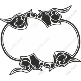Elegant Curled Flourish Decorative Border