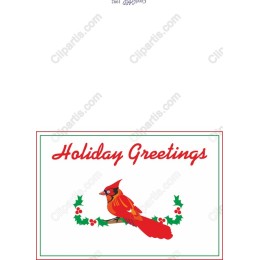 Holiday Greetings Cardinal