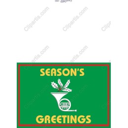 Season's Greetings Festive Horn