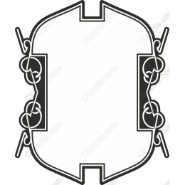 Vintage Chain Frame Clipart