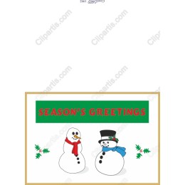Season's Greetings Snowman