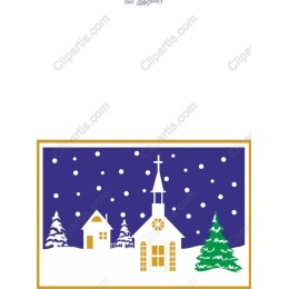Charming Winter Village