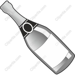 Sparkling Champagne Bottle