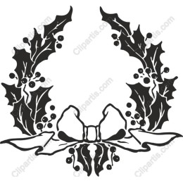 Elegant Holly Wreath