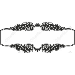 Elegant Black and White Decorative Frame