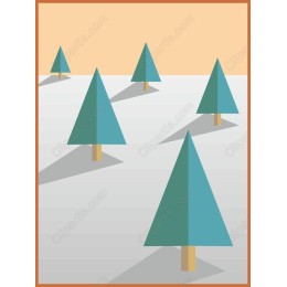 Stylized Evergreen Forest