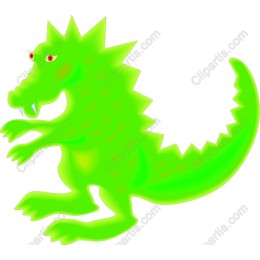 Playful Green Dinosaur