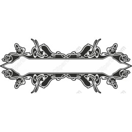 Vintage Ornate Floral Frame
