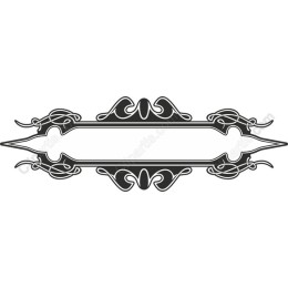 Ornamental Border in Black and White
