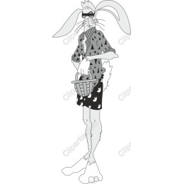 Quirky Fashionable Rabbit