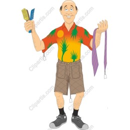 Cheerful Hawaiian Shirt Gentleman
