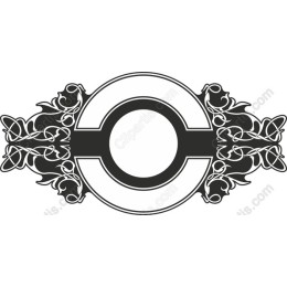 Ornate Floral Emblem