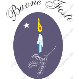 Buone Feste Candle