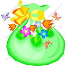 Floral Green Pouch