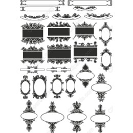 Vintage Decorative Frames Bundle