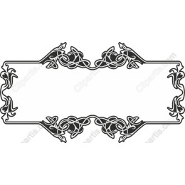 Vintage Floral Decorative Frame