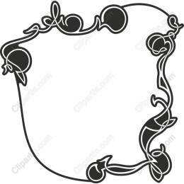 Elegant Decorative Floral Frame