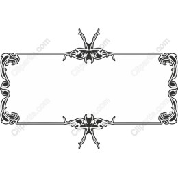 Elegant Black Ornate Frame