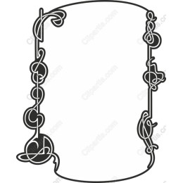 Music-Themed Decorative Frame
