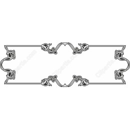 Vintage Floral Decorative Border