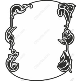 Elegant Floral Frame