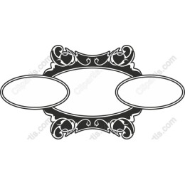 Elegant Vintage Ornate Frame Clipart