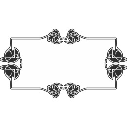 Elegant Vintage Floral Border