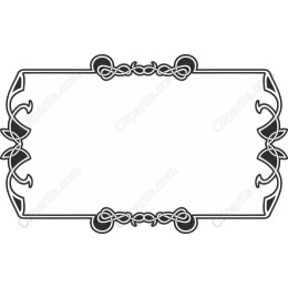 Elegant Black and White Decorative Frame