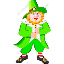 Charming Leprechaun Playing Flute
