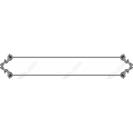 Elegant Floral Border in Black and White