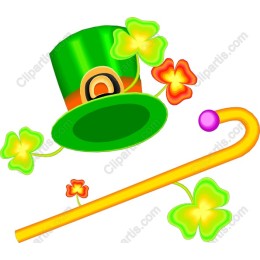 Leprechaun Hat and Cane