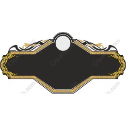 Elegant Vintage Frame - Black and Gold