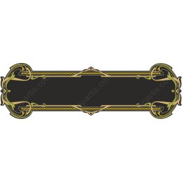 Art Nouveau Elegant Border Frame