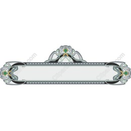 Art Nouveau Style Decorative Border