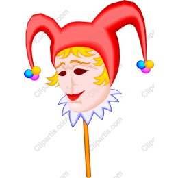 Colorful Jester Mask
