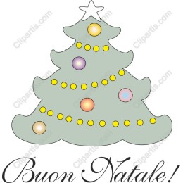 Christmas Tree with Buon Natale