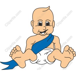 Baby with Blue Sash