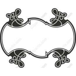 Elegant Ornate Knotwork Frame