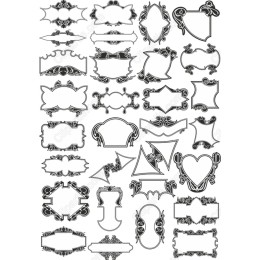 Vintage Decorative Frames Set