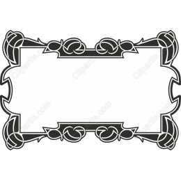 Elegant Black Decorative Frame