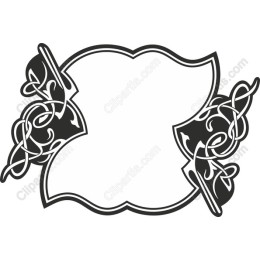 Elegant Black and White Decorative Frame