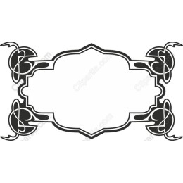 Elegant Black and White Decorative Frame