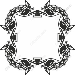 Elegant Black Ornate Frame