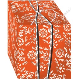 Vibrant Orange Floral Gift Box