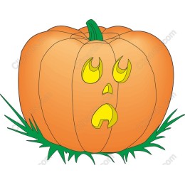 Whimsical Carved Pumpkin