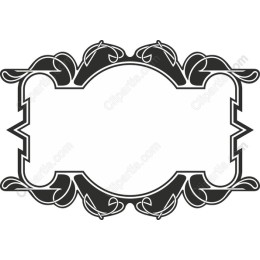Elegant Vintage Leaf Motif Frame