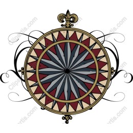 Vintage Compass Rose
